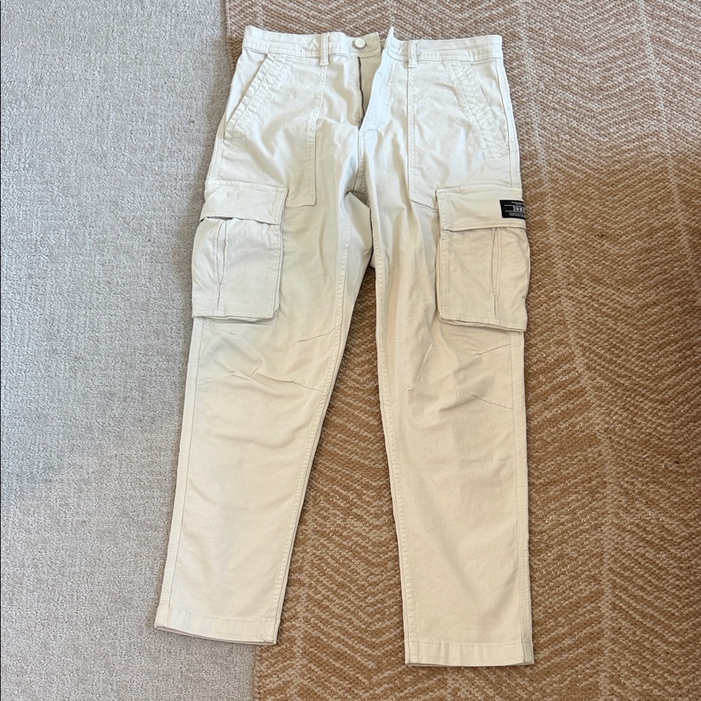 Zara Men's Light Tan Cargo Pants